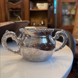 Elegant Silver Double-Handled Cup